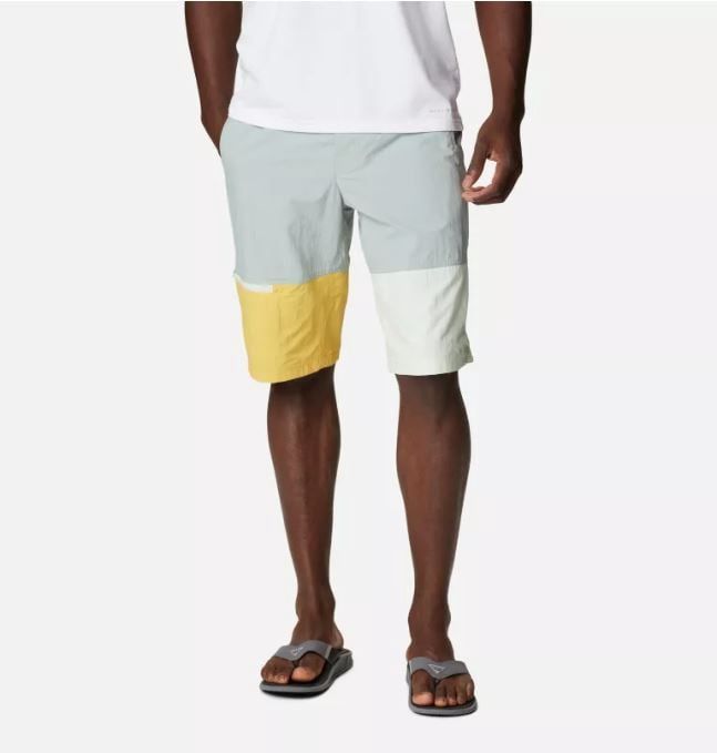 Columbia Summerdry Belted Men's Water Short, 10 Inch Inseam, Color: Niagara, Size: 30