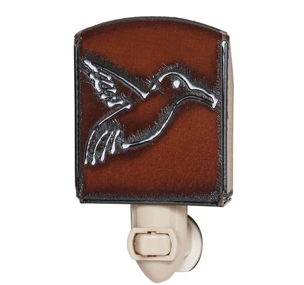 Rustic Ironwerks Night Light,Hummingbird