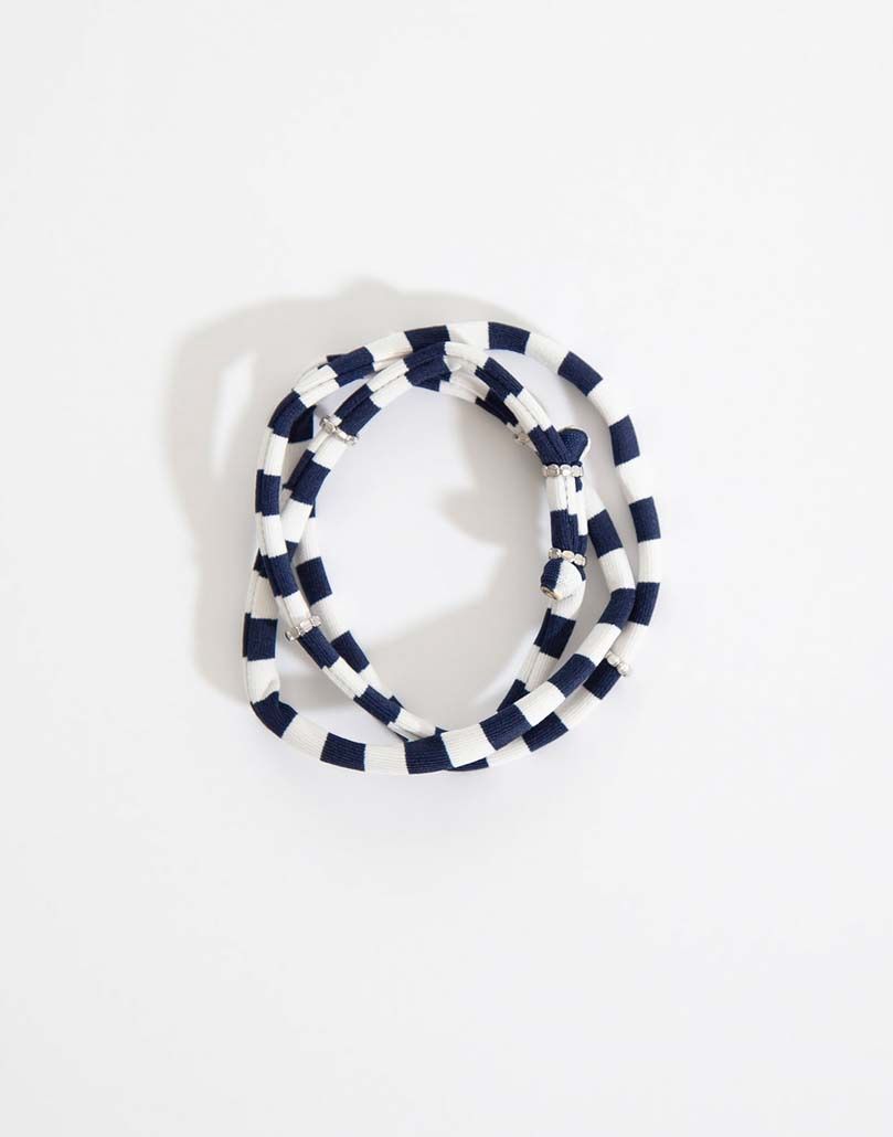 Carve Designs Water Bracelet - Navy Stripe, Color: Navy Stripe