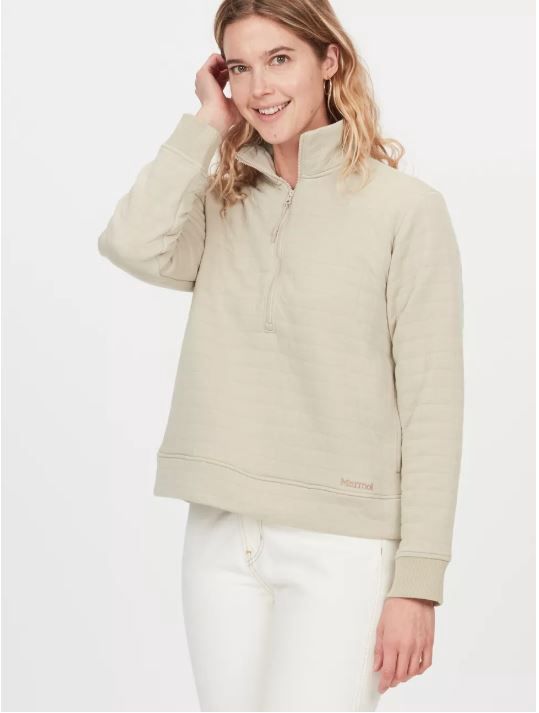 Women's Roice 1/2 Zip, Color: Sandbar, Size: XS