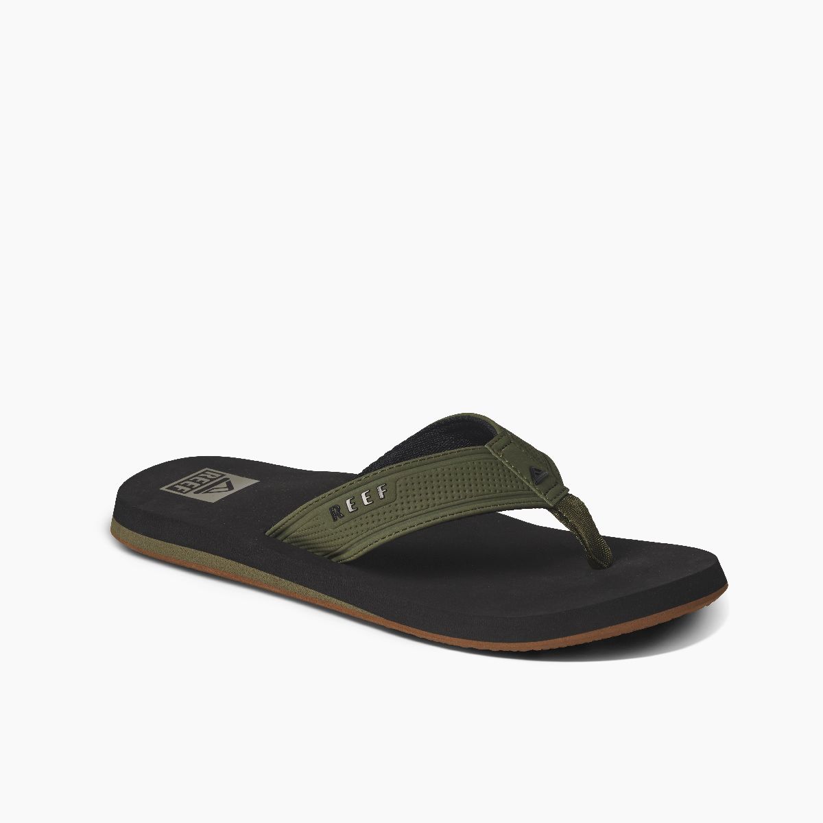 Reef The Layback Men's Sandals, Color: Black Olive, Size: 8
