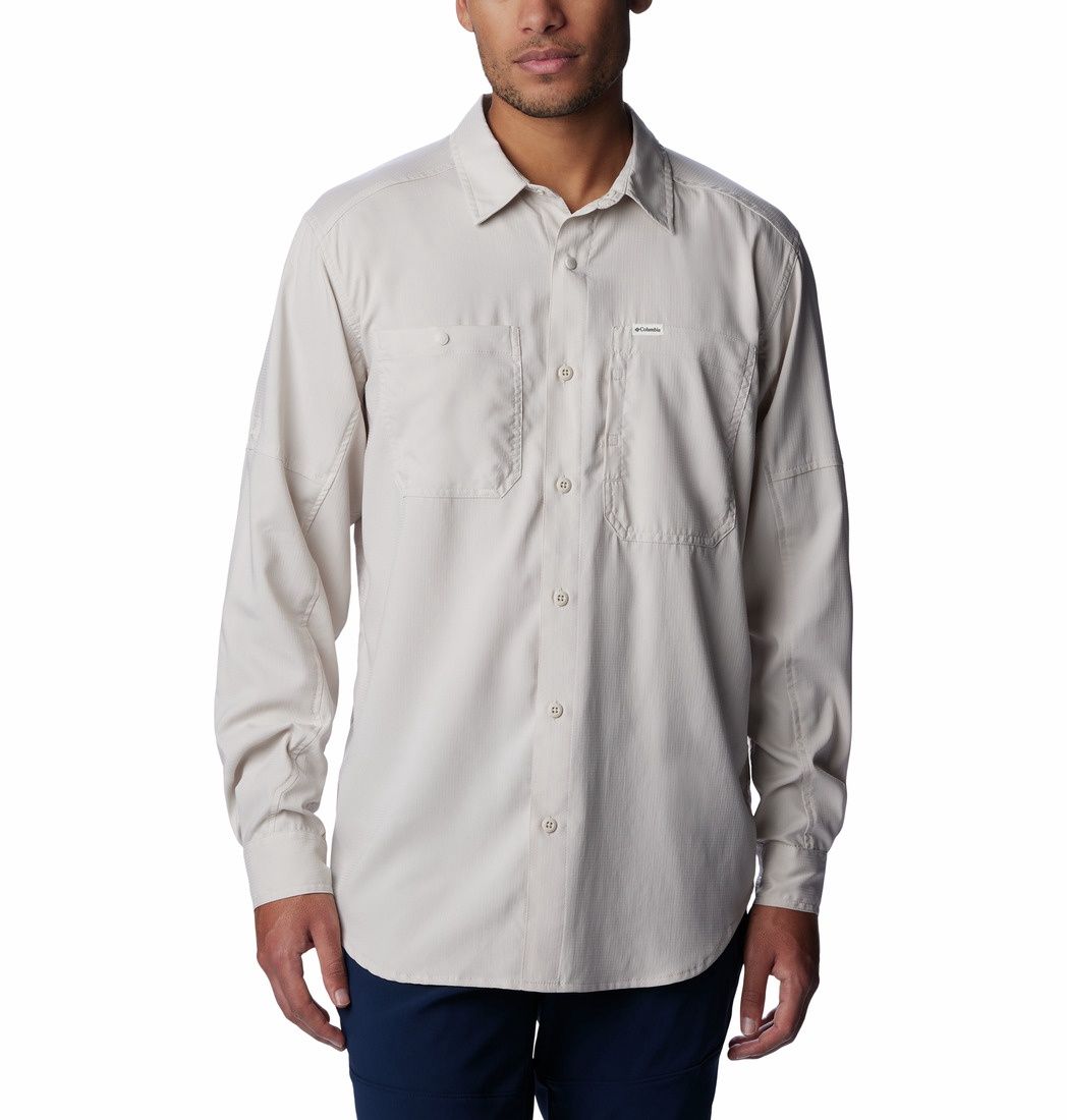 Columbia Silver Ridge Utility Lite Long Sleeve Men's Shirt, Color: Dark Stone, Size: Small