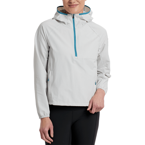 Kuhl Women's Wander 1/2 Zip Windbreaker, Color: Mist, Size: Small