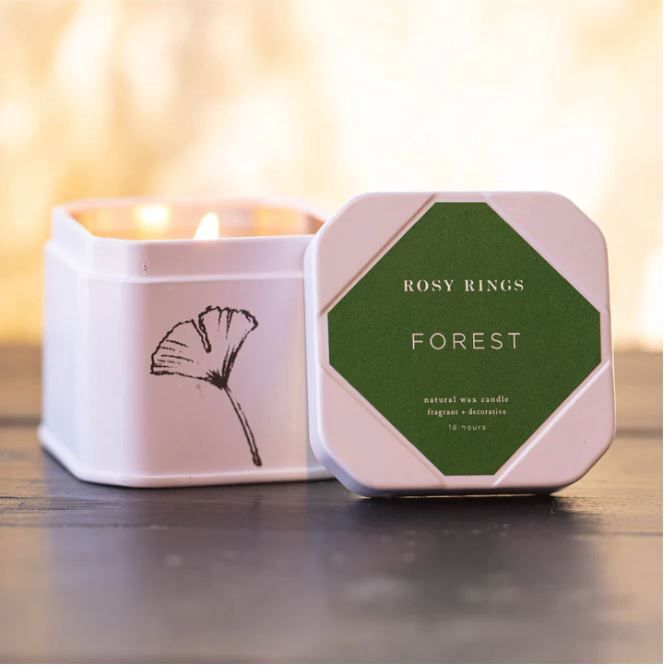 Travel Tin Candle &amp; Match Box, Fragrance: Forest