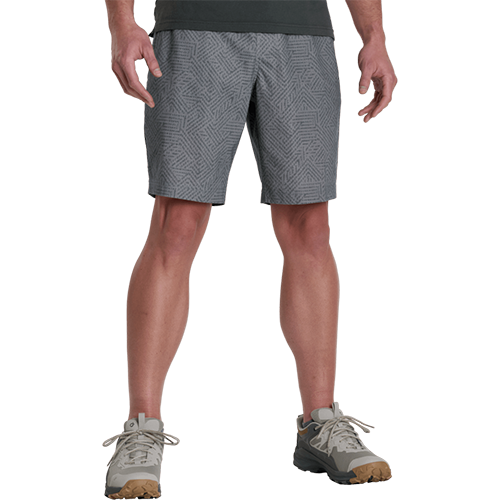 Kuhl Men's Getaway Short, 7 Inch Inseam-D, Color: Gunmetal Geo Texture, Size: Small