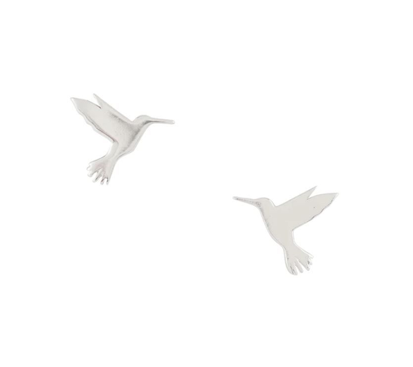 Tomas Jewelry Hummingbird Flutter Stud Earrings, Color: Silver