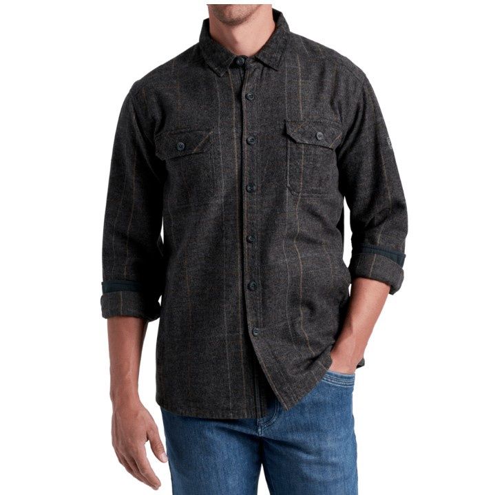 Kuhl Men's Deviatr Shirt-Jac, Color: Pirate Black, Size: Medium