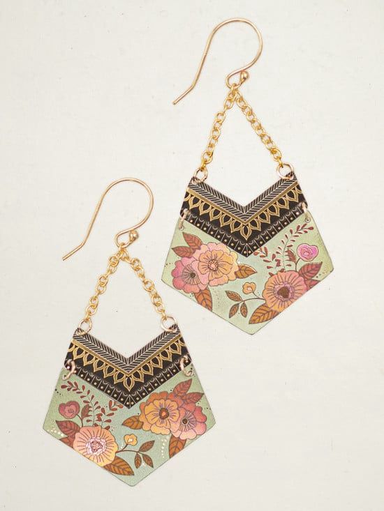 Holly Yashi Avant Garden Earrings, Color: Sage Mist