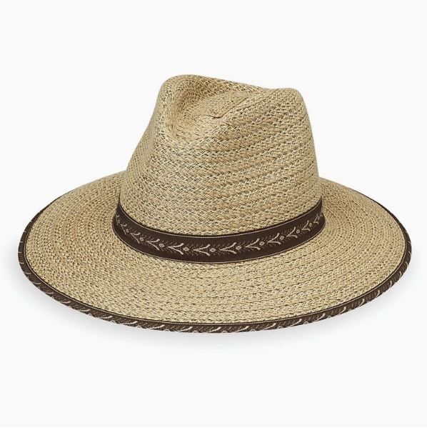 Wallaroo Cabo Men's Hat, Color: Natural-Surf, Size: MD/LG