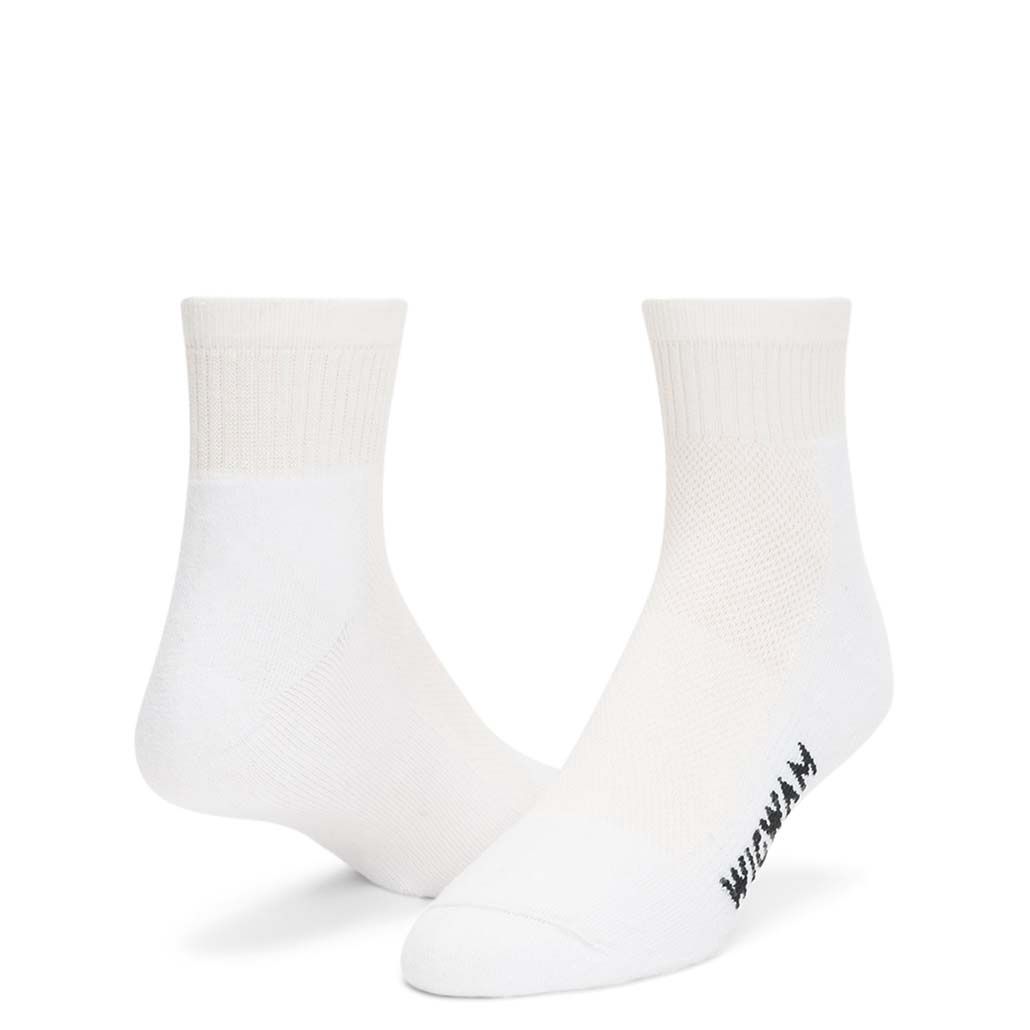 Wigwam Cool-Lite Quarter Socks, Color: White, Size: Large