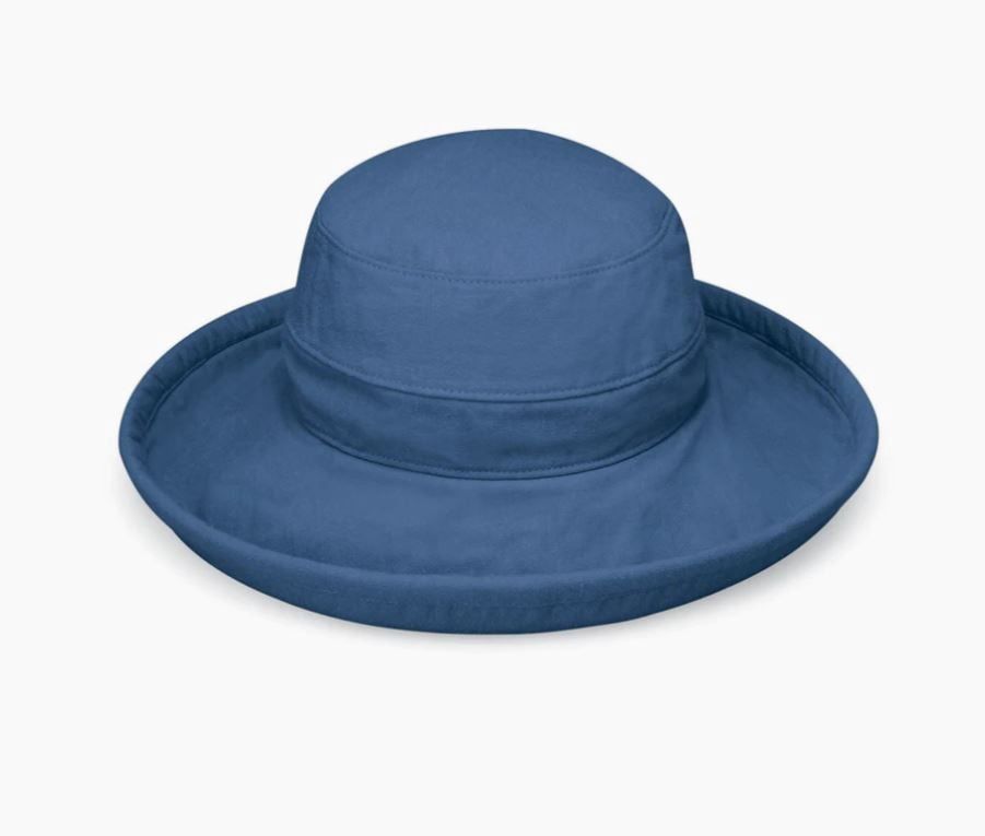 Wallaroo Casual Traveler Women's Hat - Cotton, Color: Slate Blue