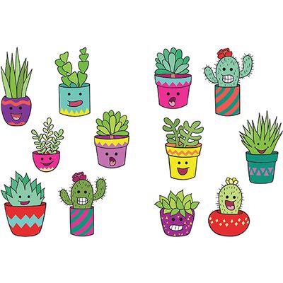 LA, Sassy Succulents Stickers