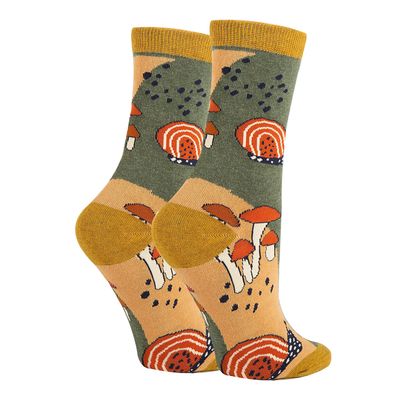 Sock It Up Women's Crew Socks, Hongo Delight