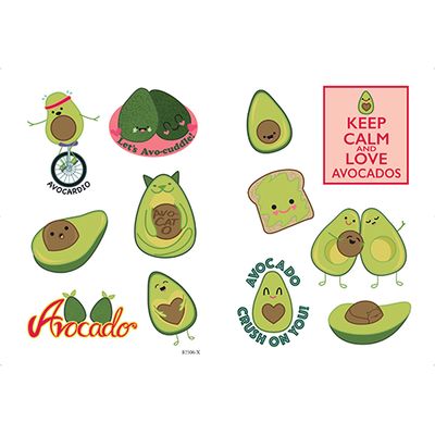 LA, Avocado Stickers