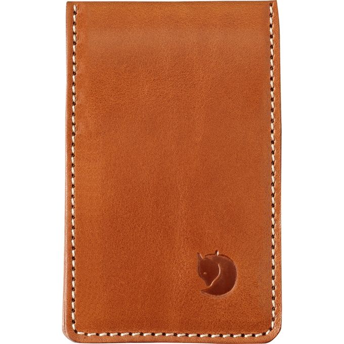 Fjallraven Ovik Card Holder Large, Color: Leather Cognac