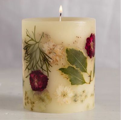 Holiday Small Round Botanical Candle