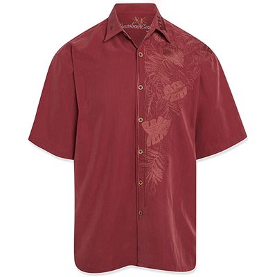 Island Leaf Nation Embroidered Men's Shirt