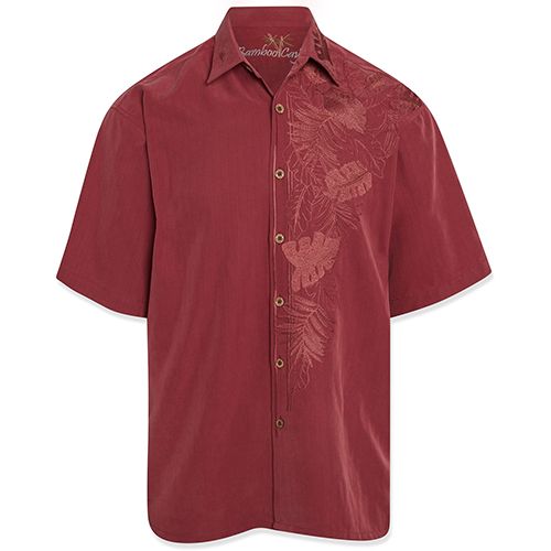 Island Leaf Nation Embroidered Men's Shirt
