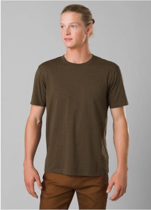 prAna Crew-D, Men's, Color: Peat Heather, Size: XL