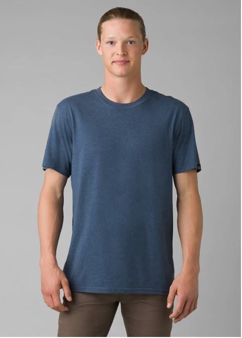 prAna Crew-D, Men's, Color: Denim Heather, Size: XL