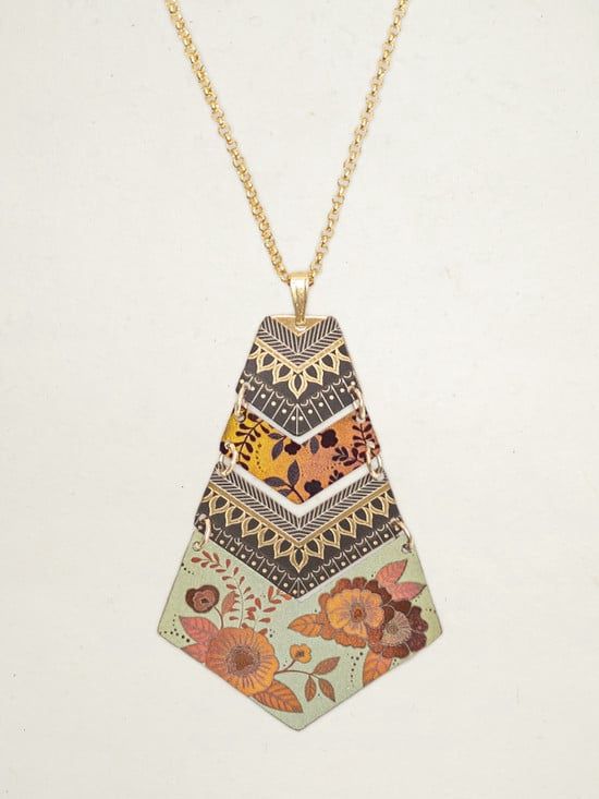 Holly Yashi Avant Garden Pendant Necklace, Color: Sage Mist