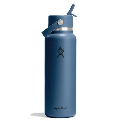 40 Oz Wide Mouth Hydro Flask w/Flex Straw Cap