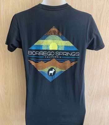 Summer Mtn Sun - Adult Mineral Washed T-Shirt