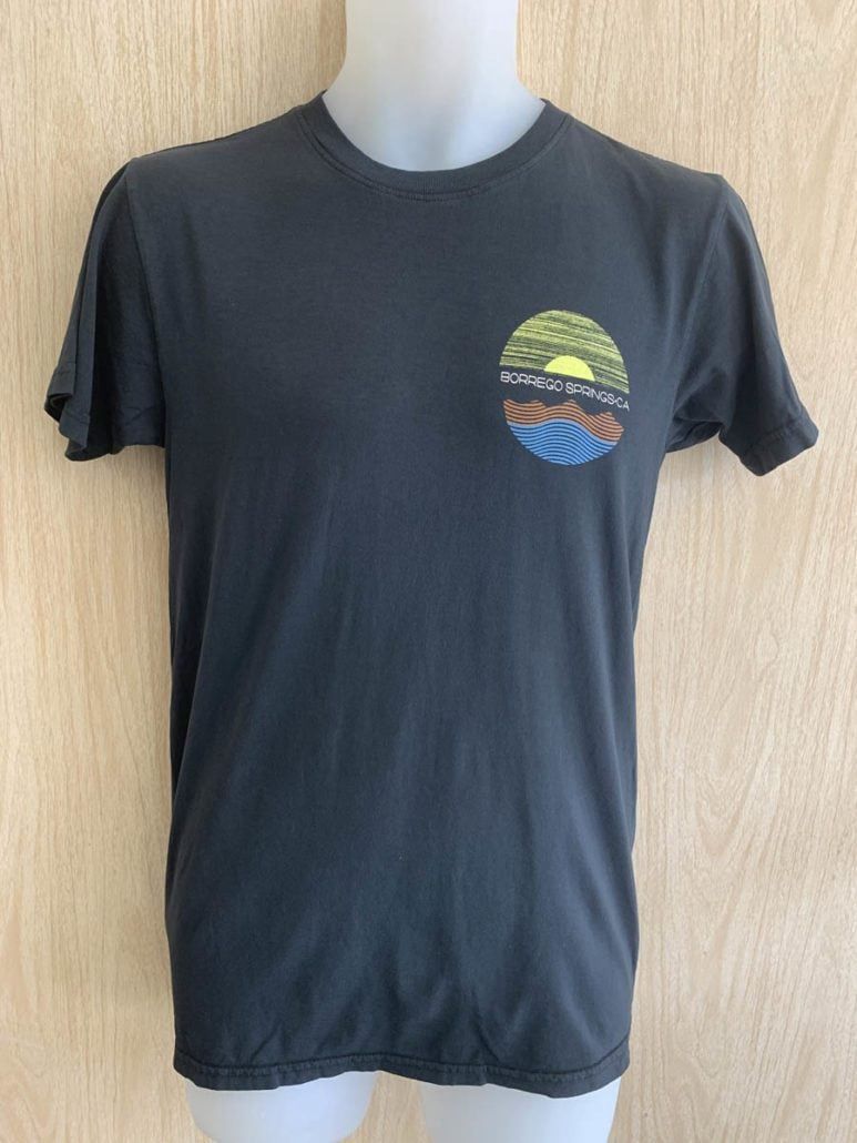 Summer Mtn Sun - Adult Mineral Washed T-Shirt, Color: Washed Black, Size: XXL