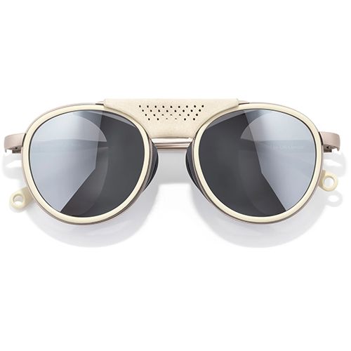 Sunski Strada Sunglasses (d), Frame Color: Ivory, Lens Color: Silver