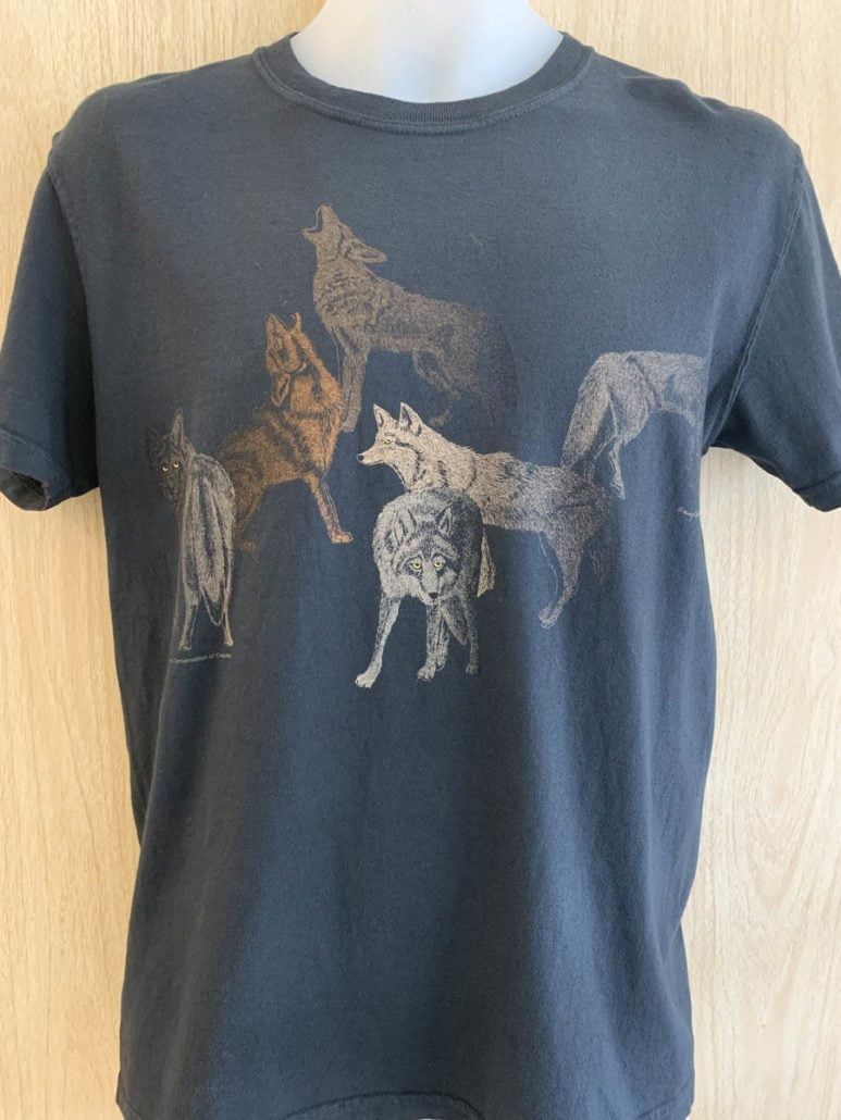 Sabaku Men's Short Sleeve T Shirt, Coyotes, Color: Almost Black, Size: XXL