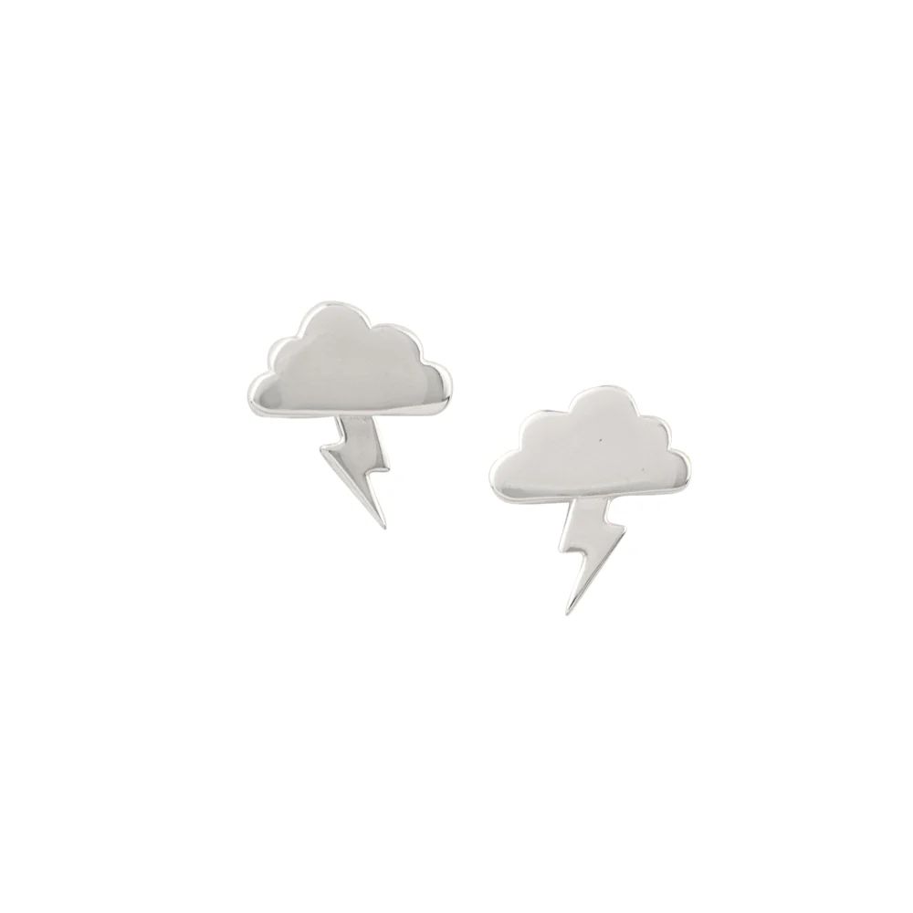 Thundercloud Studs, Color: Silver