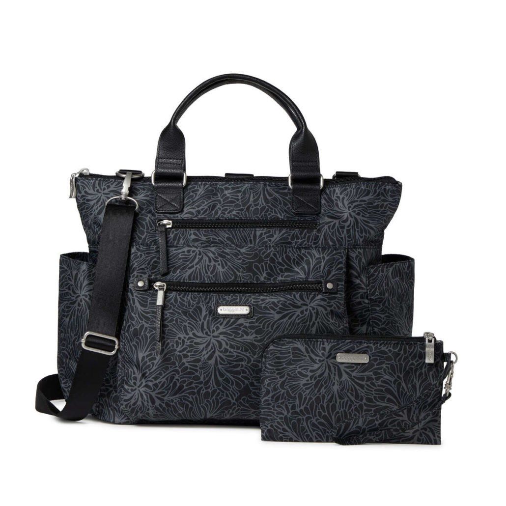 Baggallini 3-in-1 Backpack Convertible, Color: Midnight Blossom