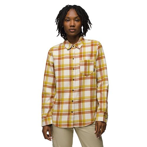 Prana Women's Golden Canyon Flannel, Color: Sweet Cream, Size: XS
