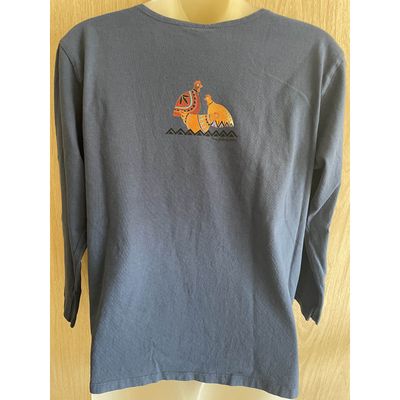 Sabaku Women's 3/4 Slv Best Tee, Native Horses
