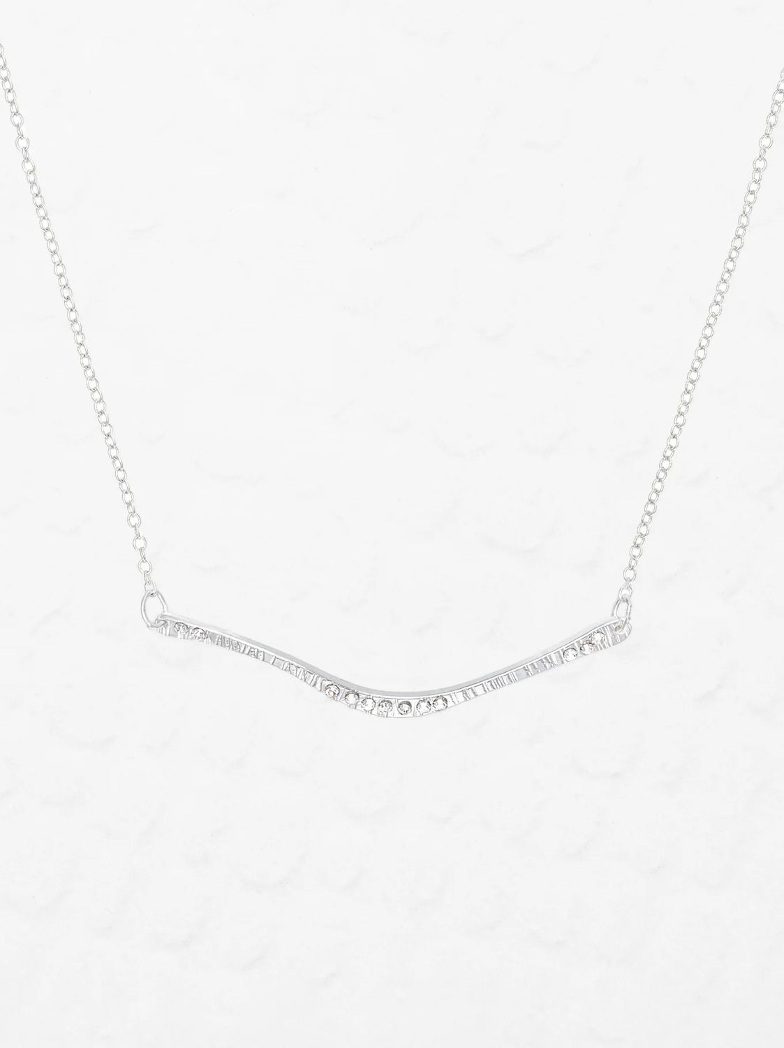 Holly Yashi Zara Bar Necklace, Color: Silver