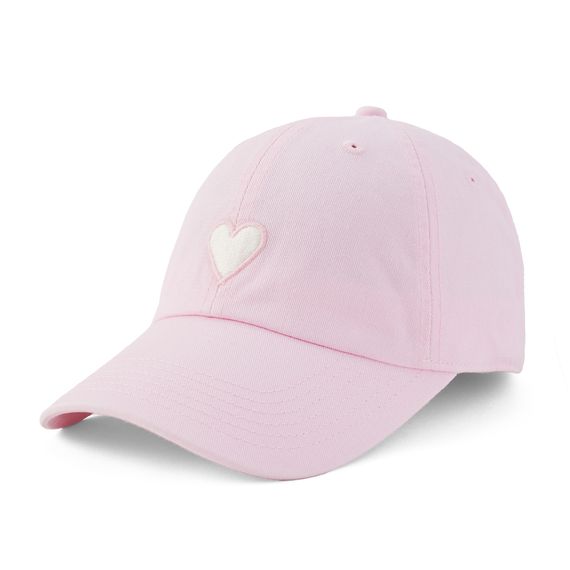 Life is Good Adult Unisex Heart Chill Cap, Color: Seashell Pink, Size: OS