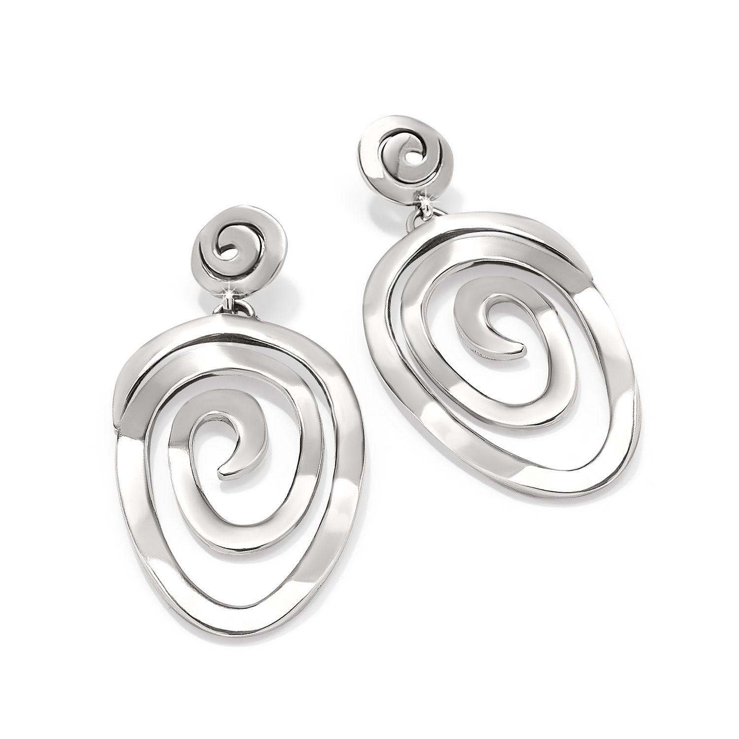Brighton Vertigo Vibe Statement Post Drop Earrings, Color: Silver