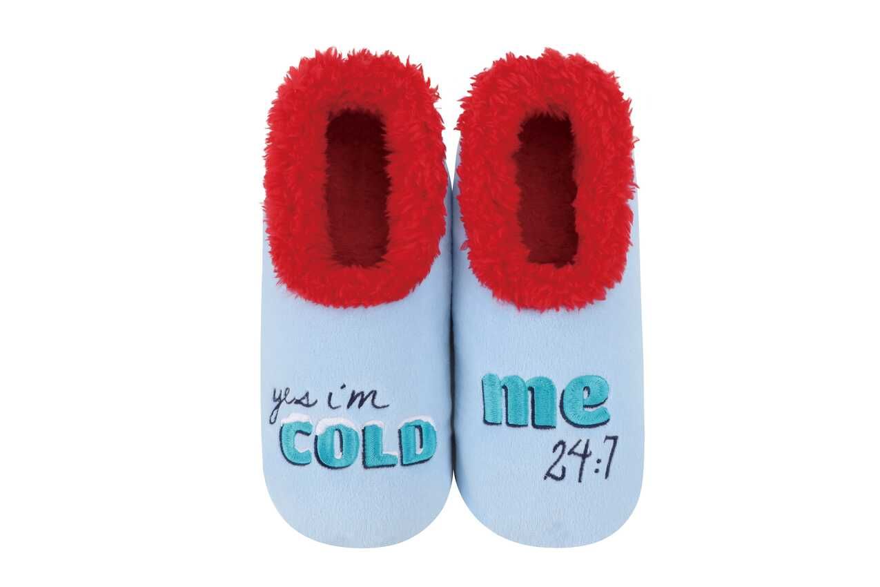 Women's Yes, I'm cold Snoozie Slippers, Color: Yes, Cold, Size: Small