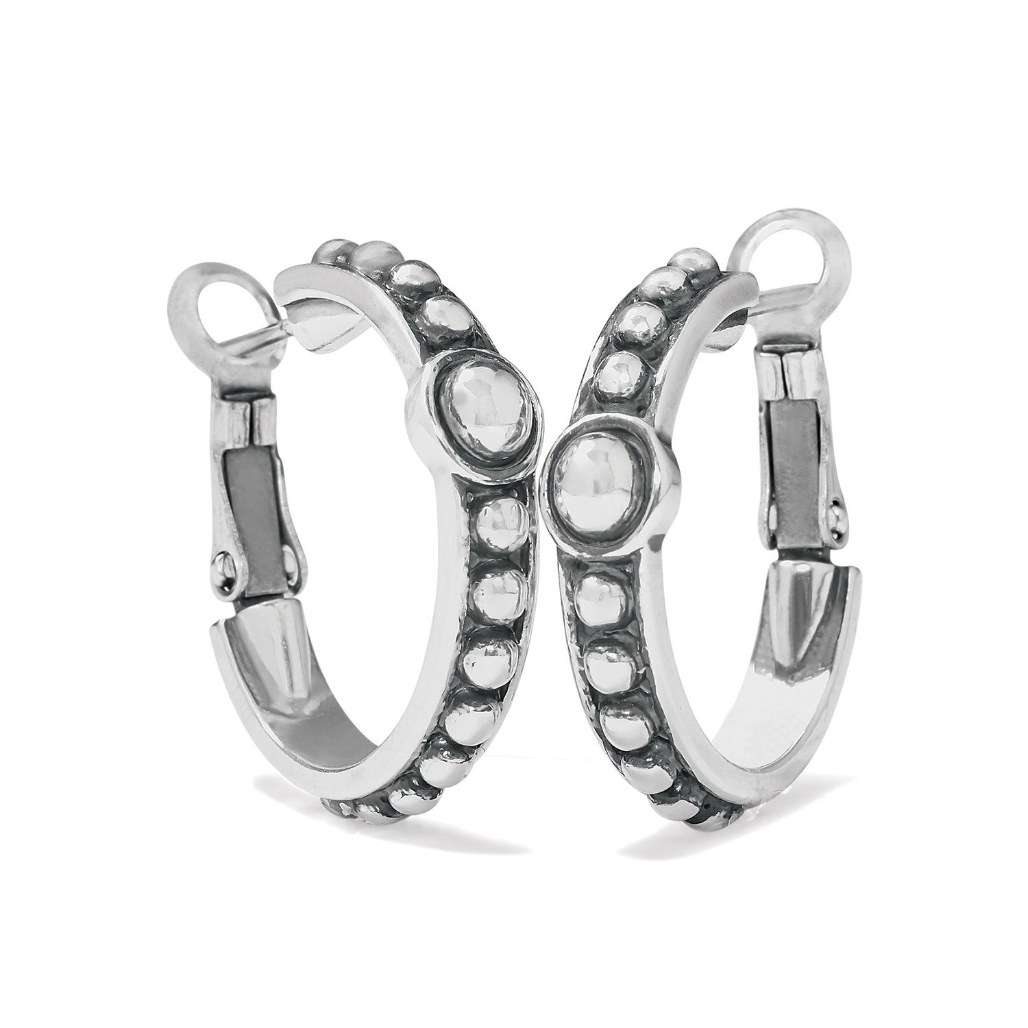 Brighton Pretty Tough Hoop Earrings, Color: Silver