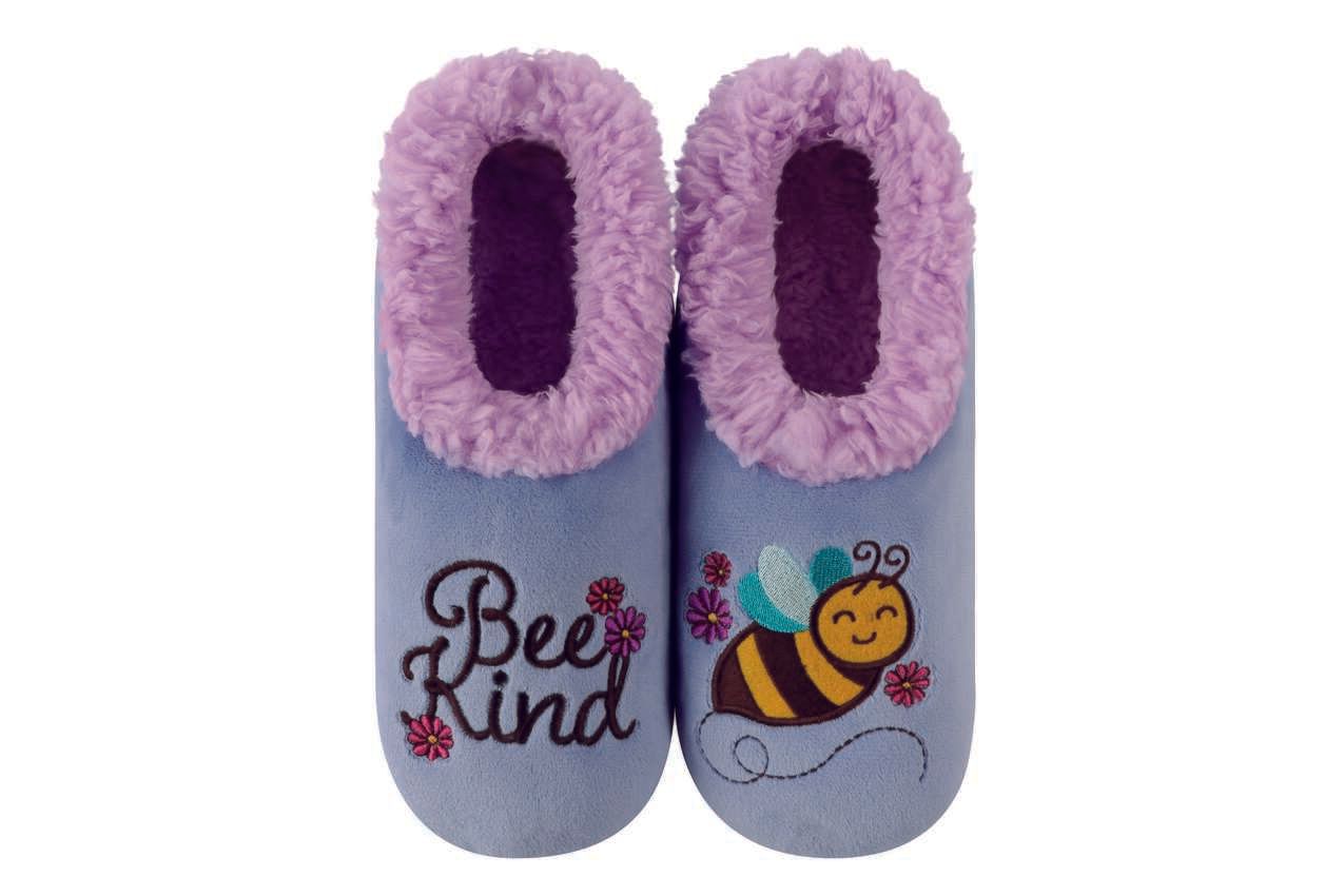 Women's Bee Kind Snoozie Slippers, Color: Bee Kind, Size: Small
