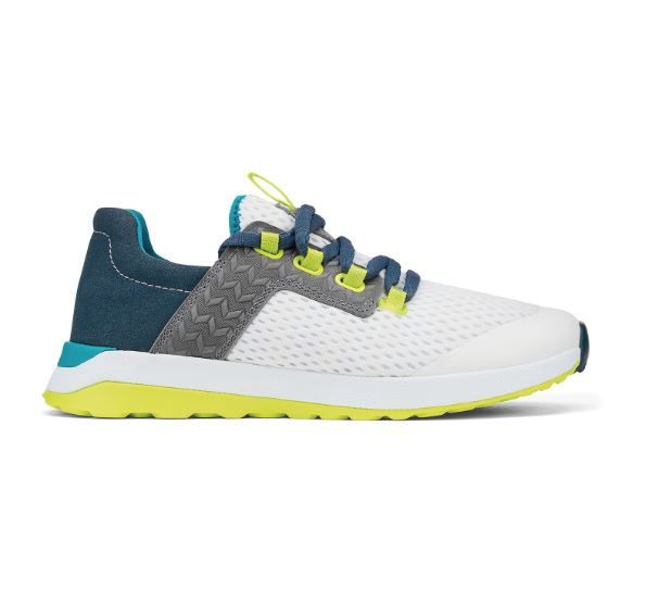 Olukai Wailuku Women's Shoes-D, Color: Bright White/Lagoon, Size: 6