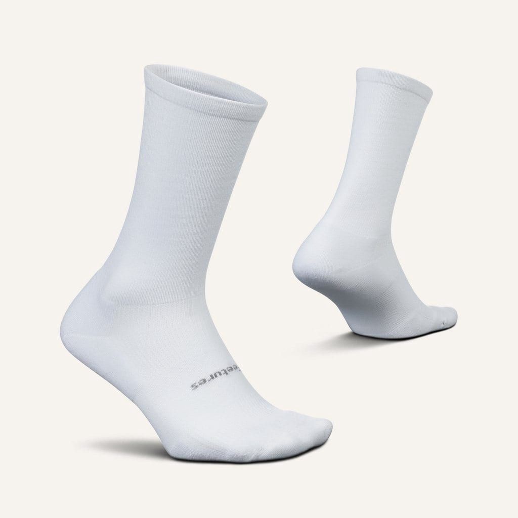 Feetures High Performance Max Cushion Crew-D, Color: White-D, Size: Medium