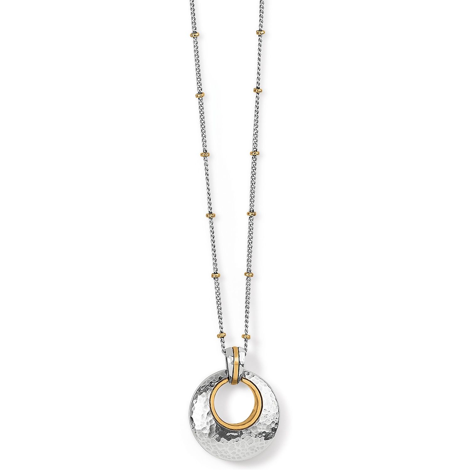 Brighton Ferrara Entrata Petite Necklace, Color: Silver/Gold
