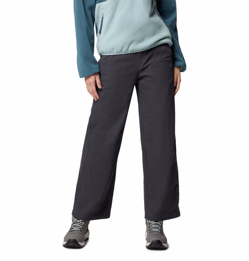 Columbia Roc Wide Leg Women's Pant, Regular Inseam, Color: Shark, Size: 14R