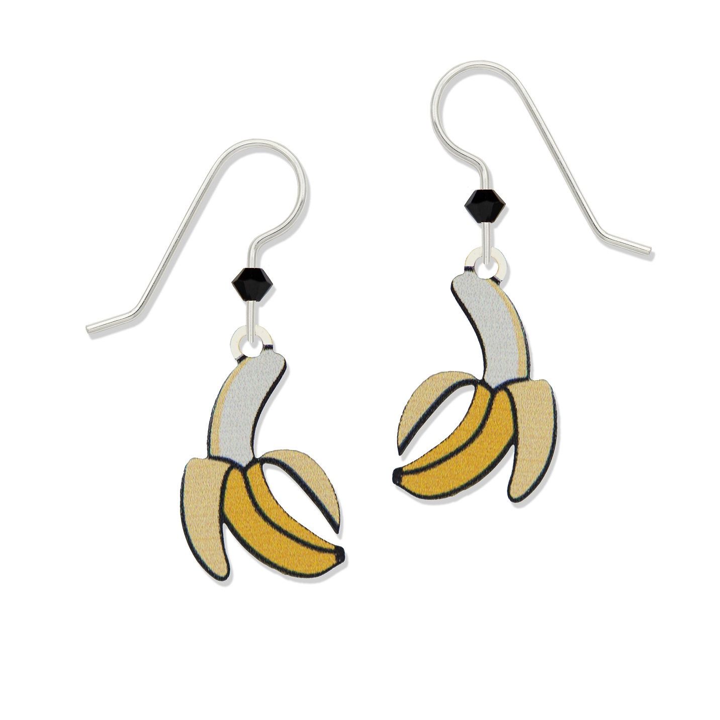 Banana Earrings, Color: Silver