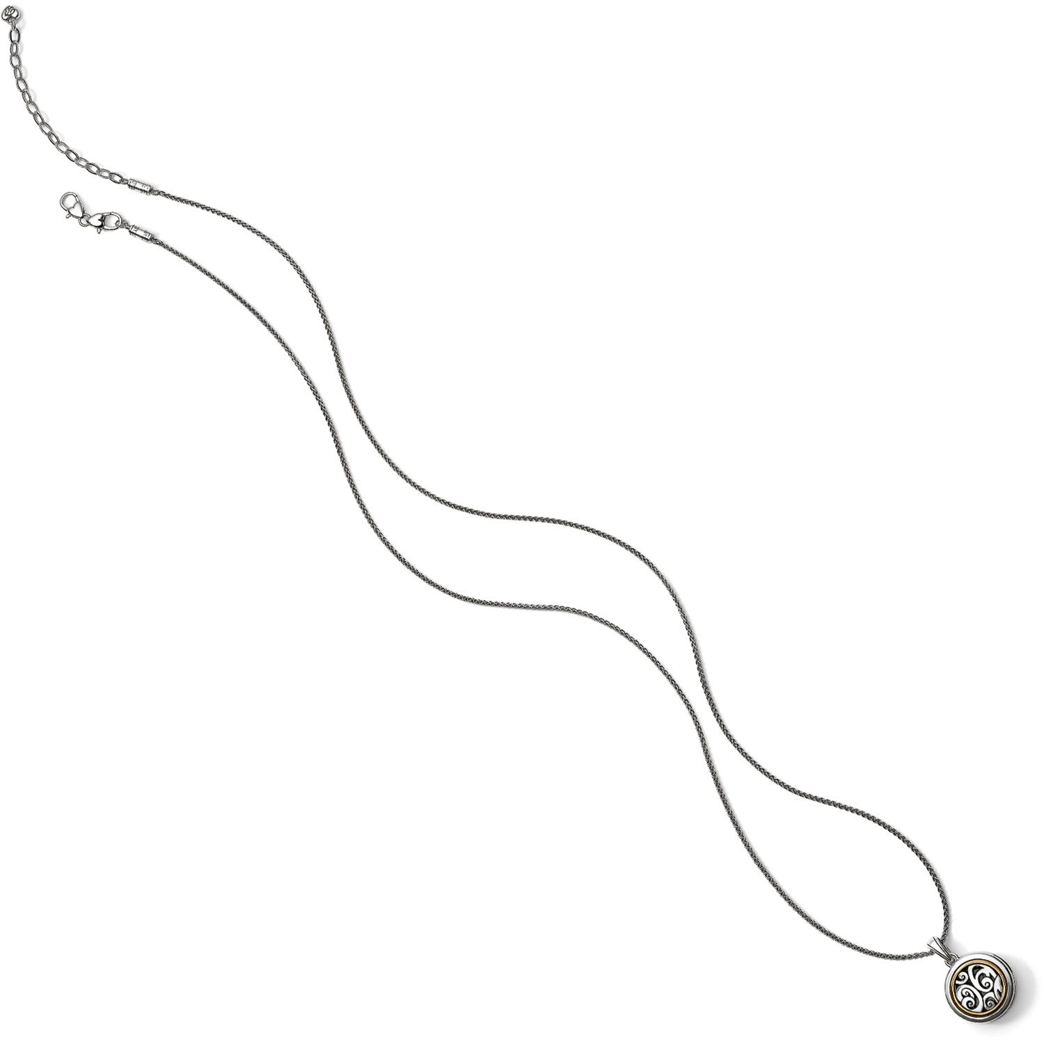 Brighton Spin Master Convertible Locket Necklace, Color: Silver/Gold