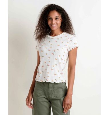 Toad&amp;Co Foothill Pointelle Women's SS Baby Tee