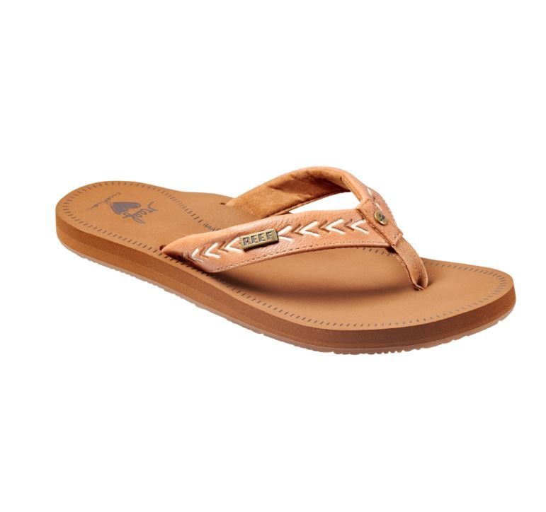 Reef Beachbreak Flip Women's Sandals-D, Color: Natural, Size: 6