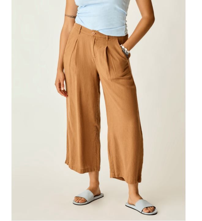Carve Designs Suki Linen Pant, Color: Rum Chambray-D, Size: Medium