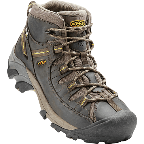Keen Targhee II Mid Men's Hiking Boots, Color: Black Olive/Yellow, Size: 8 1/2